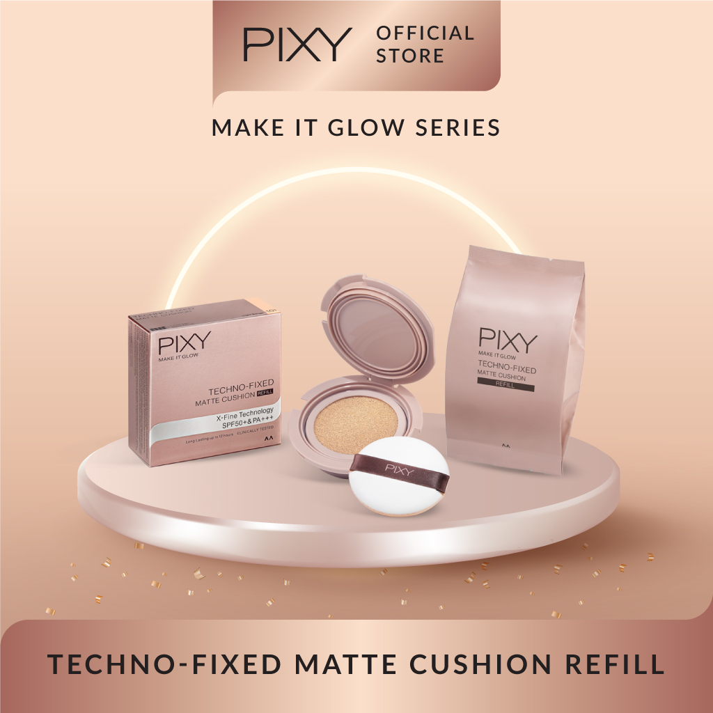 PIXY Make It Glow Techno - Fixed Matte Cushion 201 Neutral Beige Refill