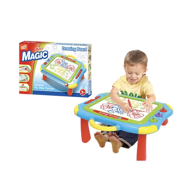 

KIDDY STAR PAPAN GAMBAR MAGNET MAGIC 2 in 1 papan tulis magnet
