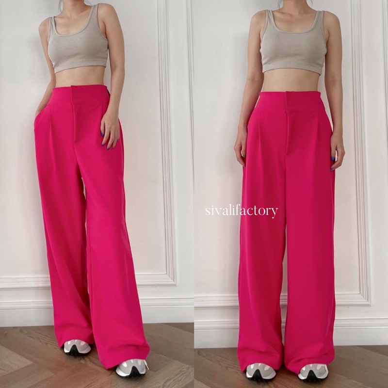 SIVALI Olivia Pants || Celana Kulot Highwaist - Cullote Pants - Celana Wanita