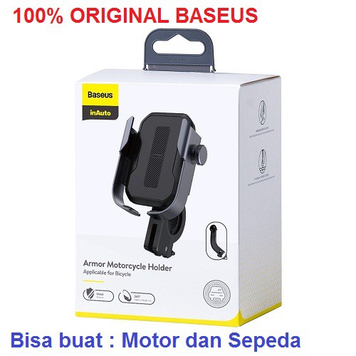 Baseus Armor Motorcycle Holder untuk Motor dan Sepeda