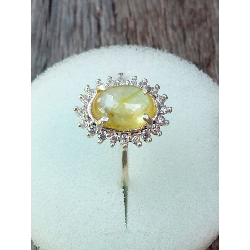 cincin perak natural batu yakut