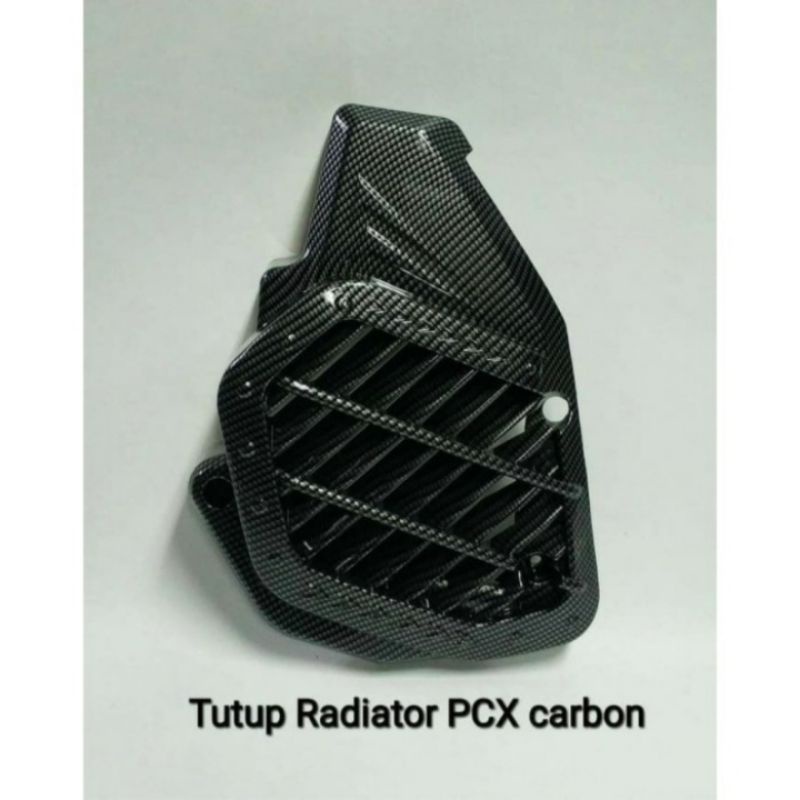 Cover Radiator PCX 150 Lokal Carbon Tutup Radiator Carbon PCX 150 Lokal Cover Radiator Carbon PCX Ne