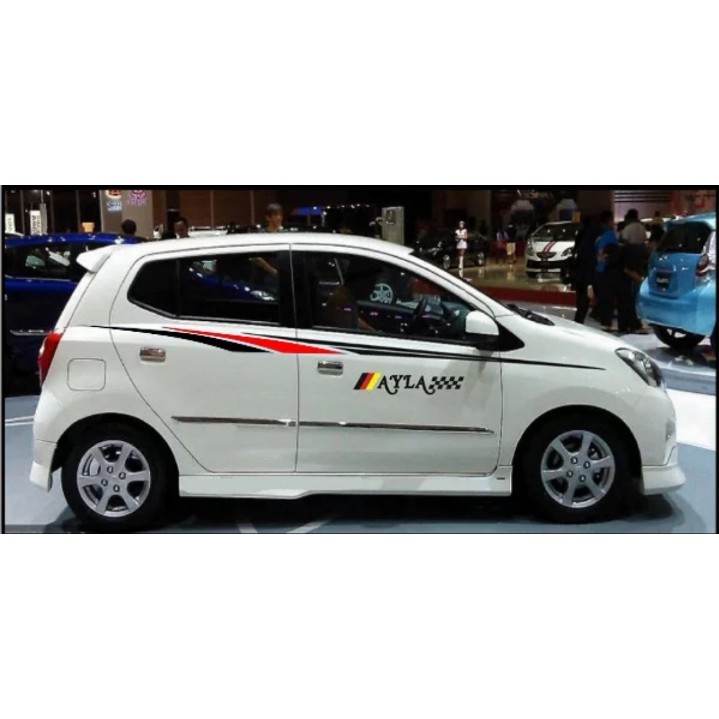 promo stiker sticker mobil ayla cutting stiker ayla striping ayla