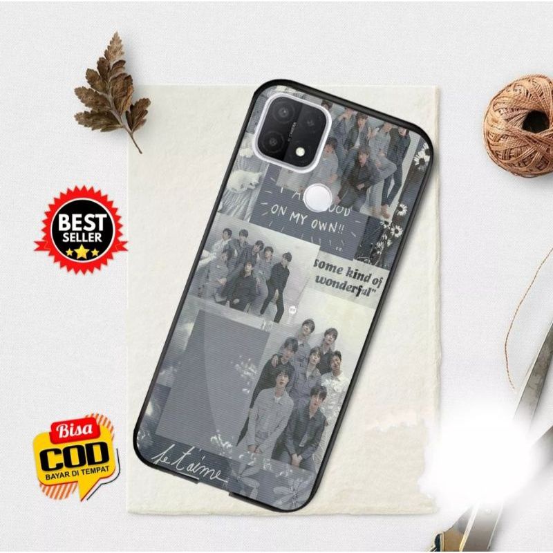 ubluk store case custom Oppo A15 , A15s motif BTS Aesthetic keren murah meriah terbaru