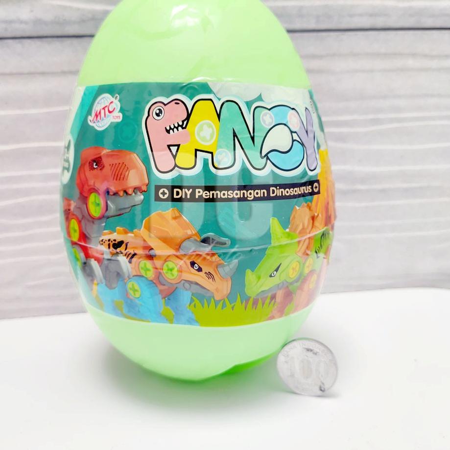 Paling dicari,, FANCY DIY DINOSAURUS EGG JUMBO TELUR PUZZLE BONGKAR PASANG DINO
