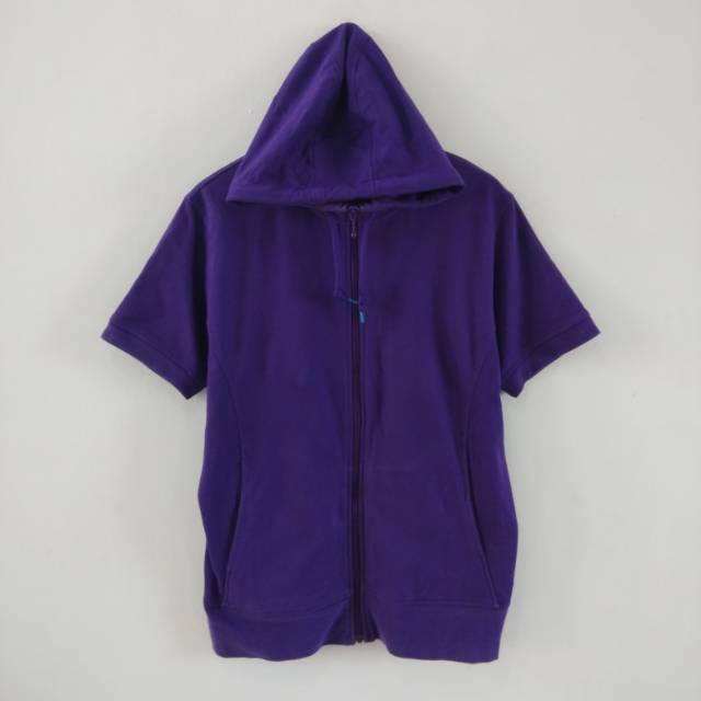 Vest Hoodie Uniqlo Purple