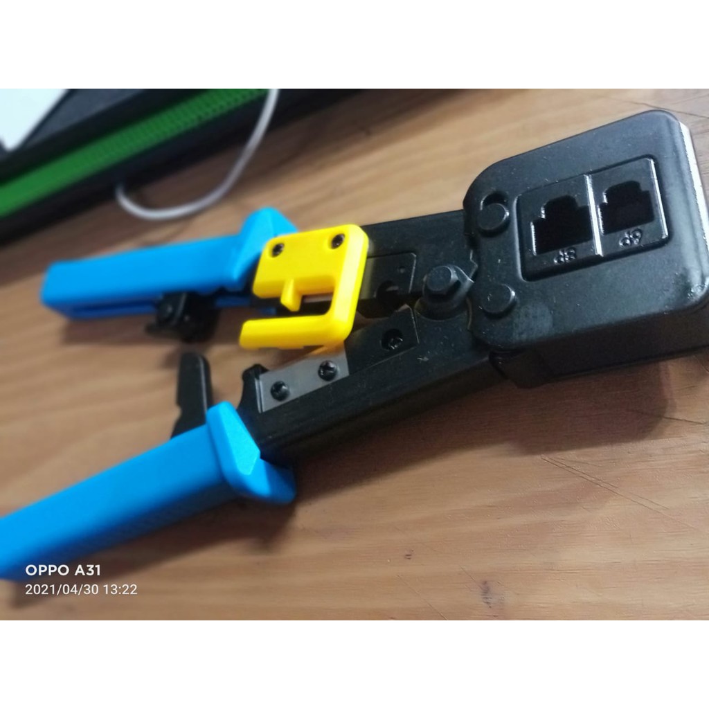 Tang Crimping RJ 45 cat 5 &amp; cat 6(anti gagal) Tang Inovasi terbaru untuk Conektor RJ 45 anti gagal