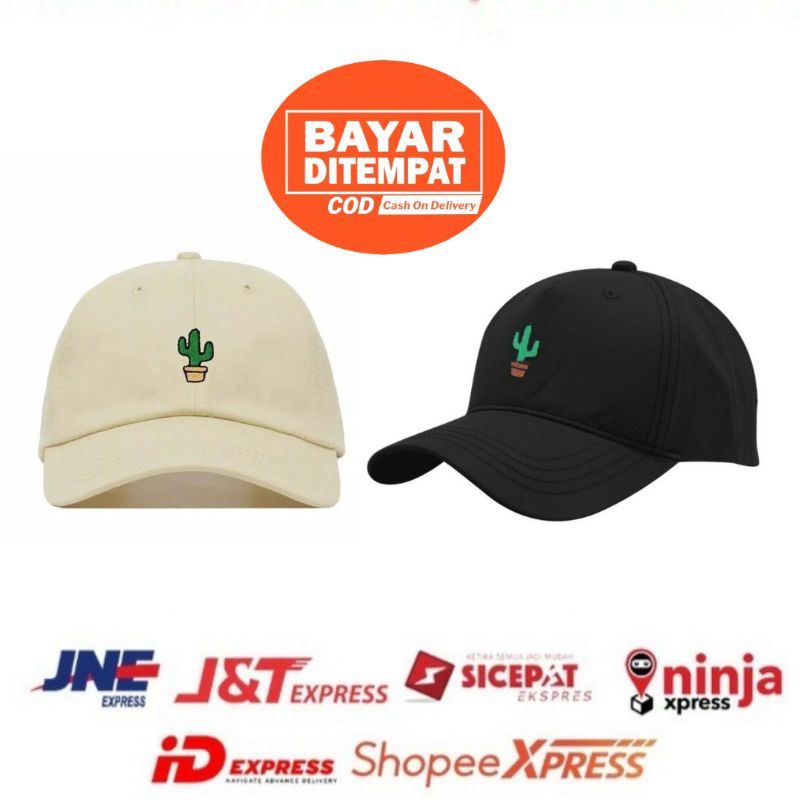 11.11 Topi baseball kaktus cream super mantap