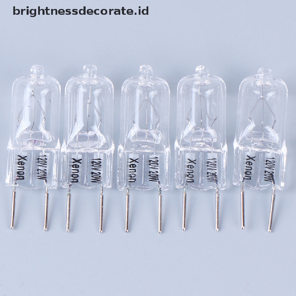 5 Pcs Lampu Halogen G8 120V 20W G8 Pin