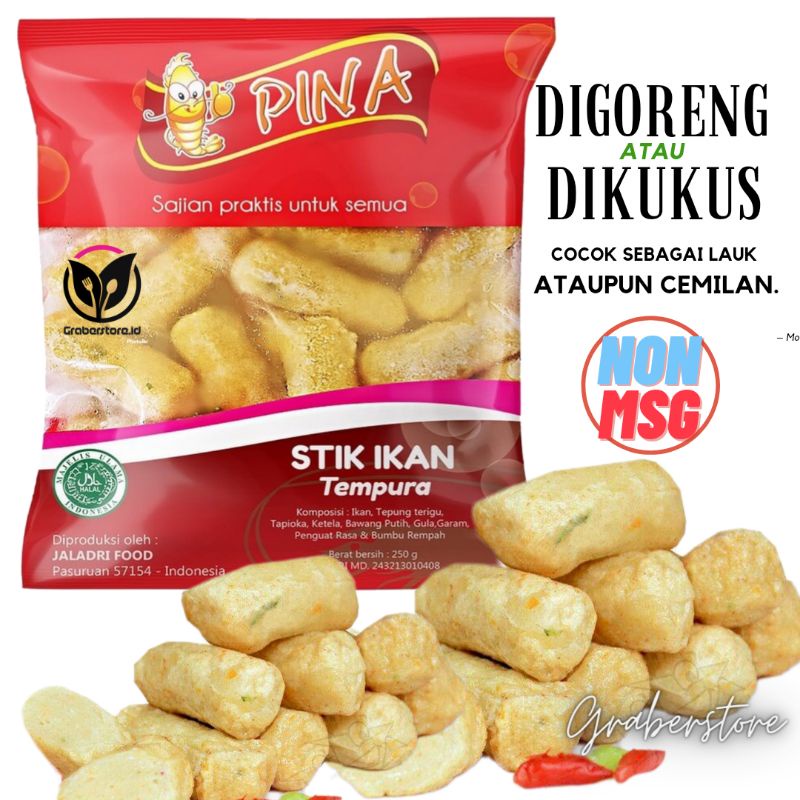 

Stik Ikan Tempura 250gr Pina Fish Stick Tenpura Frozen Food