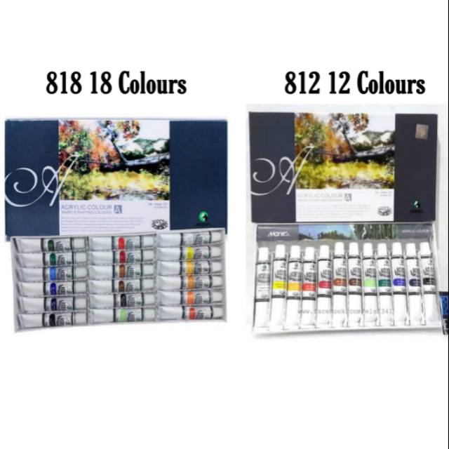 

Maries Cat Acrylic Colours 12 & 18 Warna 12ml