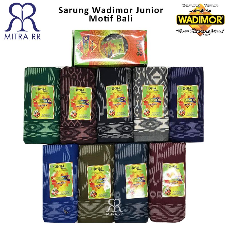 Sarung Tenun WADIMOR JUNIOR motif BALI Satuan / Grosir Sarung Anak