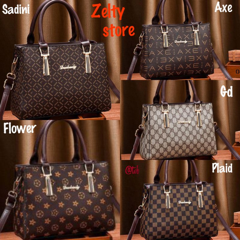 Tas Selempang elegan Wanita Kerja Import Branded Batam Kantor T89071