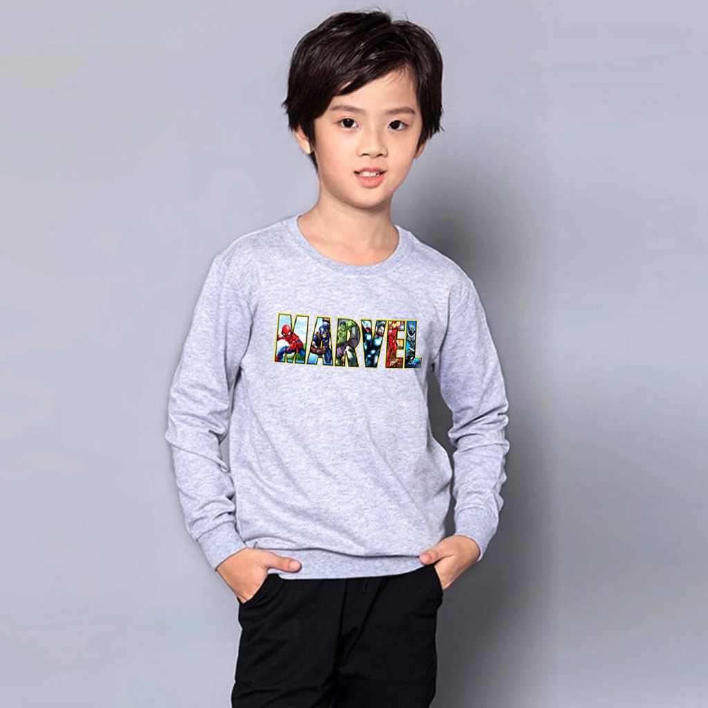 Sweater Anak Laki Laki Motif SUPERHERO Usia 1Tahun Sampai 12 Tahun