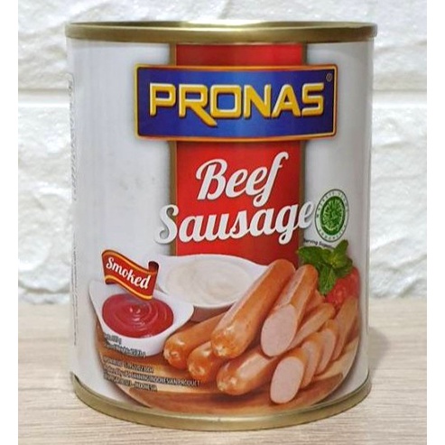 

Pronas Sosis Sapi Kaleng 325gr - Beef Sausage Smoked 325 gr