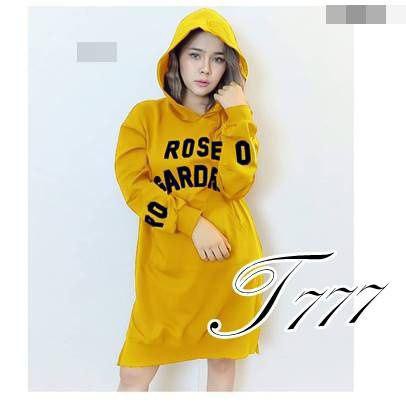 Midi Dress Hoodie Wanita Jennie Dress Fit to XL
