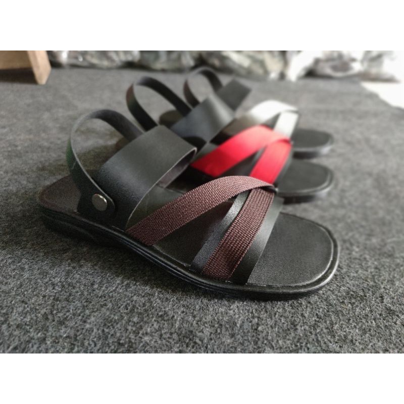 Brody BRAVO Sandal pria casual  sandal slop puyuh kekinian model birken ban dua-Coklat