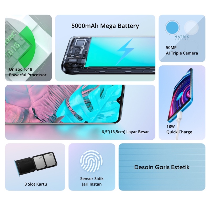 realme c25y 4/64 RAM 4GB ROM 64GB Garansi Resmi Original handphone realme murah HP realme c25 y baru 2021terbaru bisa cod bisa cicilan 0% bunga pinjaman Gratis ongkir 100%-3