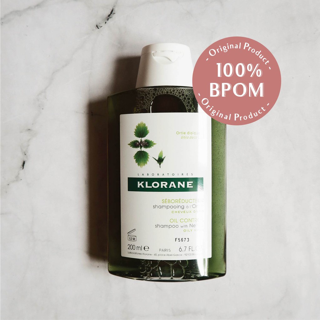 [BPOM] KLORANE Oil Control Shampoo with Nettle 200ml