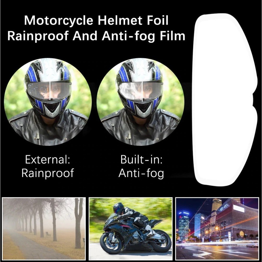 Stiker Helm Anti Air Hujan Anti Embun stiker Anti Fog original - anti fog spion