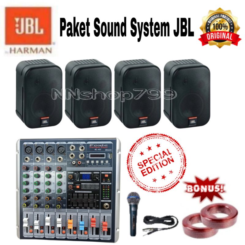 Paket Sound System JBL (cafe, resto, kantor, sekolah, dll)