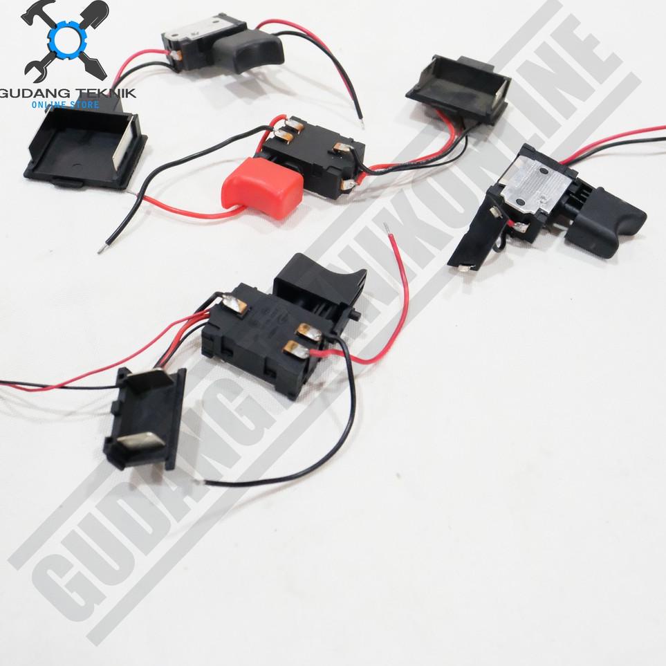 [KODE PRODUK GEP8W3875] Saklar Switch Bor Cordless NRT / Switch Saklar Bor Baterai Batrai Bor Charge