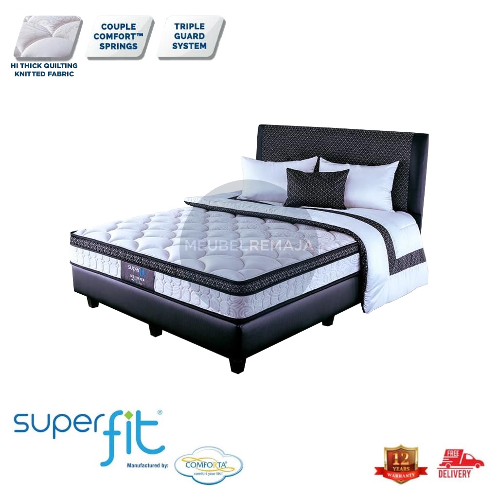 Kasur Springbed / Full Set Superfit Comforta Silver