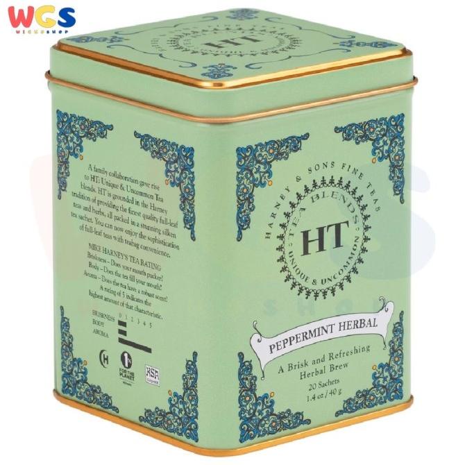 

[COD] Harney & Sons Teas Peppermint Herbal HT Tin 20 Sachets 40 gr [COD]