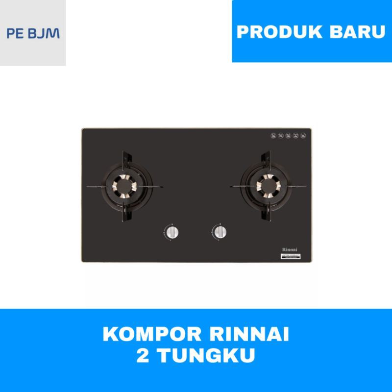 KOMPOR TANAM 2 TUNGKU - RINNAI - RB 712N - GARANSI RESMI