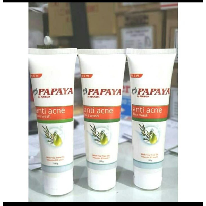 ⭐BAGUS⭐ PAPAYA BY MAMAYA FACE WASH / PAPAYA BRIGHTENING &amp; ANTI ACNE FACE WASH