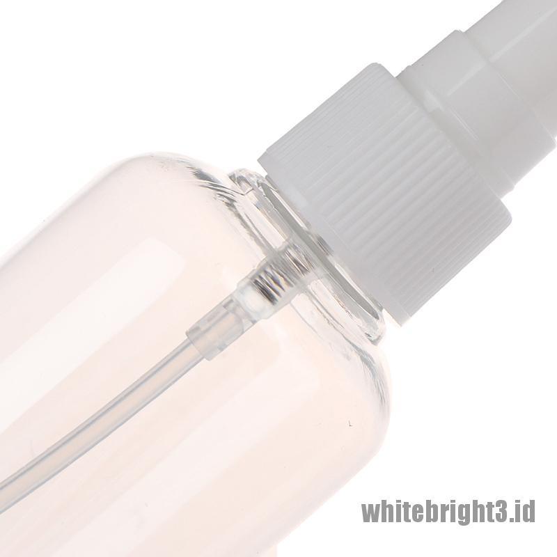 ❤White3 Warna Putih❤ Botol Spray Kosong Transparan Untuk Travel