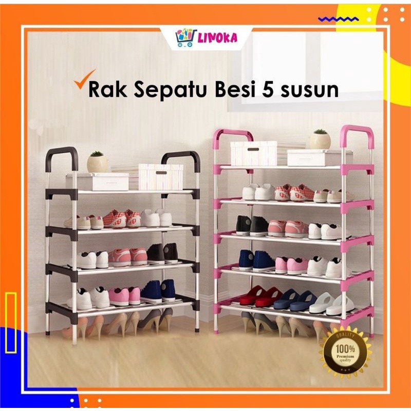 RAK SEPATU BESI/RAK SEPATU 5 SUSUN/RAK SEPATU/RAK SERBAGUNA/RAK STENLIS/RAK STENLISH/RAK SUSUN GANTUNG