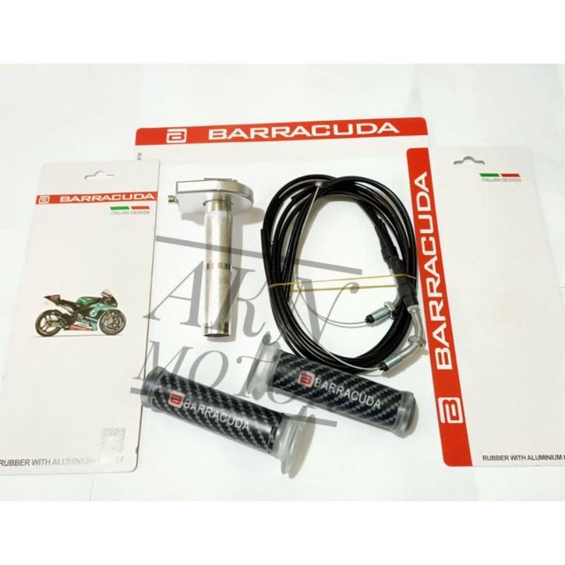 gas spontan barracuda 2 kabel free handgrip universal semua motor pnp