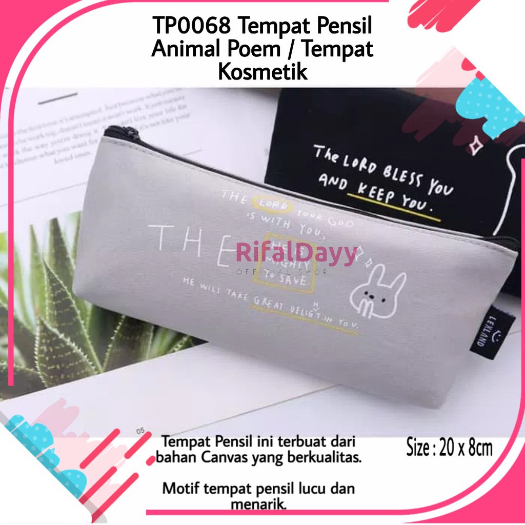 

TP0068 Tempat Pensil Animal Poem / Tempat Kosmetik