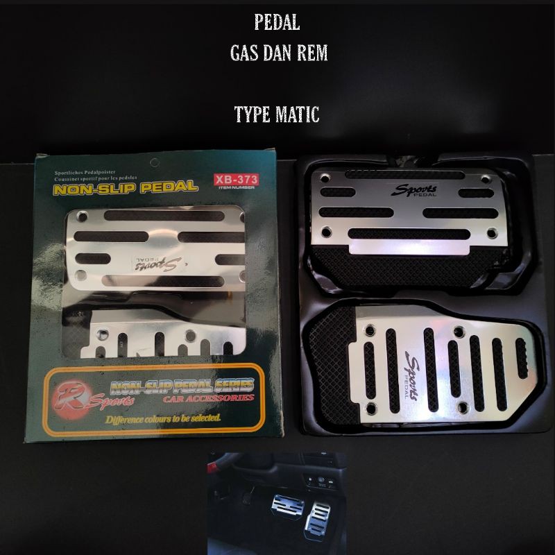 Cover pedal gas dan rem mobil transmisi matic automatic universal