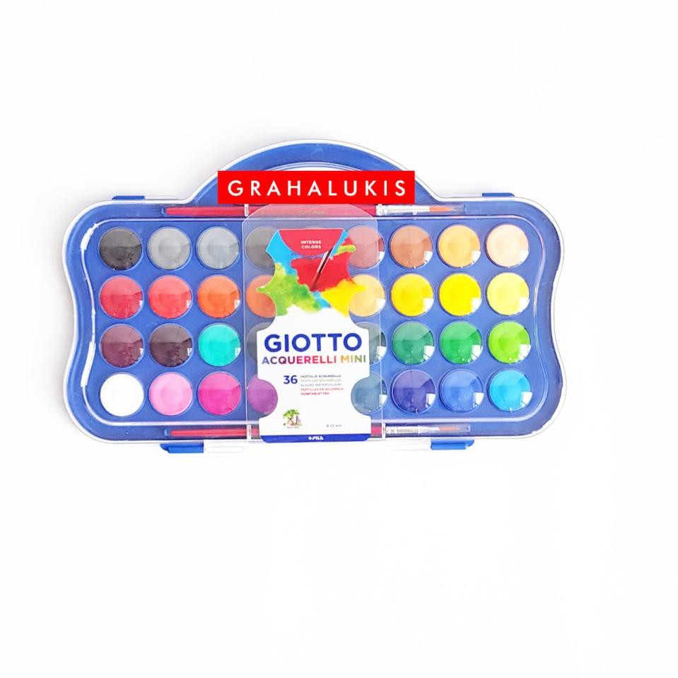 

Big Sale.. Giotto Acquerelli Mini Watercolor Set 36 Cat Air Giotto Mini