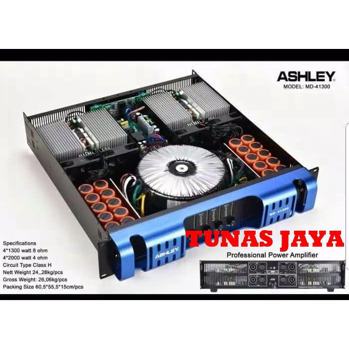 Power Ashley MD 41300 - MD41300 Original Amplifier 4 Channel Class H