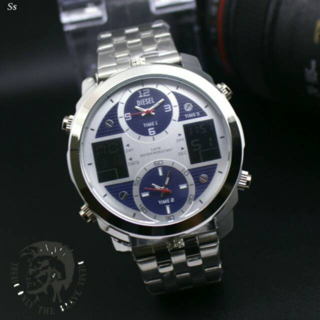 Jam tangan pria diessel/guess/gucci/ac/rolex/chanel/dior/bonia/aigner/alba/dkny/ripcurl/quicksilver