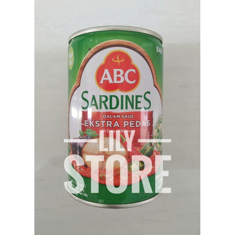 

ABC Sardines Extra Pedas Kaleng 425