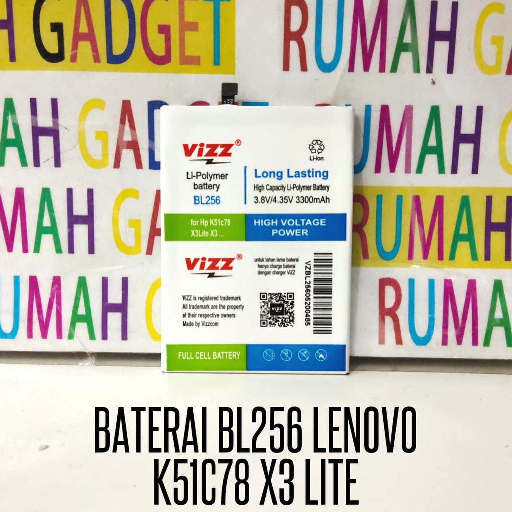 BATERAI VIZZ BL256 LENOVO K4 NOTE