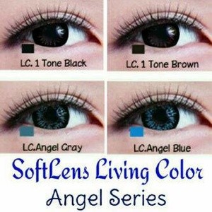 Softlens Living Color Angel DIA 14.40mm MINUS ( -0.50 sd -3.00) / Softlense /Lensa  Kontak/BS