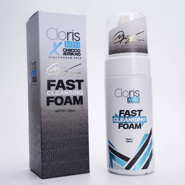 Sabun Pencerah Pemutih Wajah Pria Clorismen Fast Cleansing Foam Sabun Muka Pria Cloris Men C4