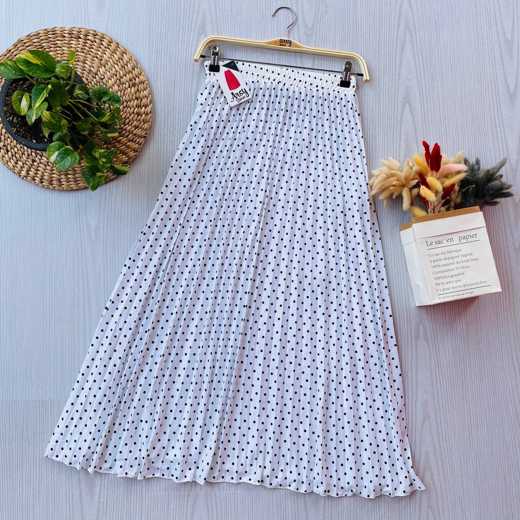 Renira Skirt Bawahan Rok Wanita - Hyget Premium All Size-WHITE31
