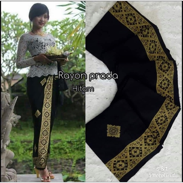Kamen lembaran rayon prada / kamen lembaran bali / kamen rayon