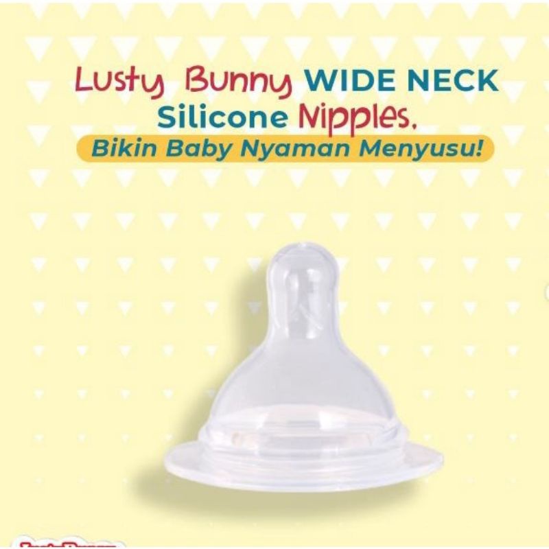 lov me❤ Lusty Bunny Nipple Pentil Dot Susu- Botol Susu Reguler Slim Neck isi 1 dan Wideneck isi 2 ADN5505 adn5701