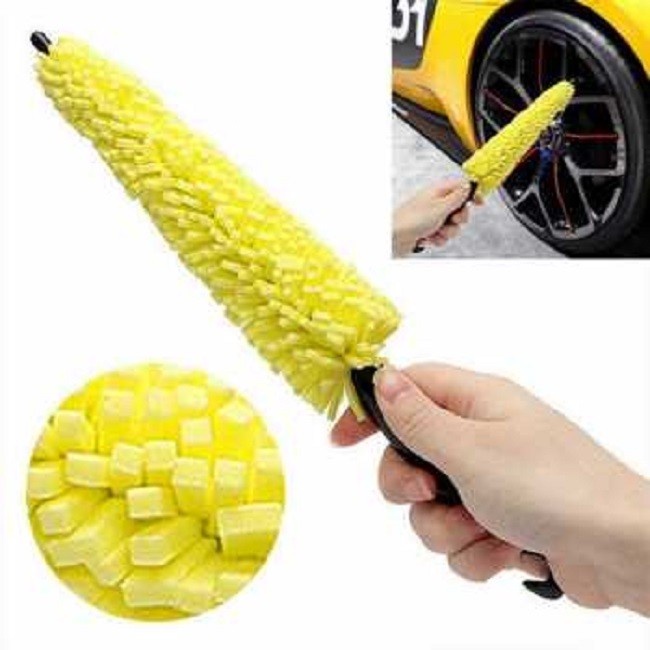 SIKAT PEMBERSIH PENCUCI VELG MOBIL MOTOR WHEEL CLEANING SPONGE BRUSH ORIGINAL