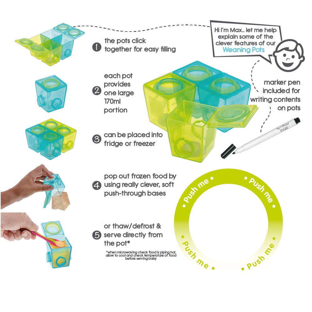 Brother Max 1 st Stage Weaning Pots