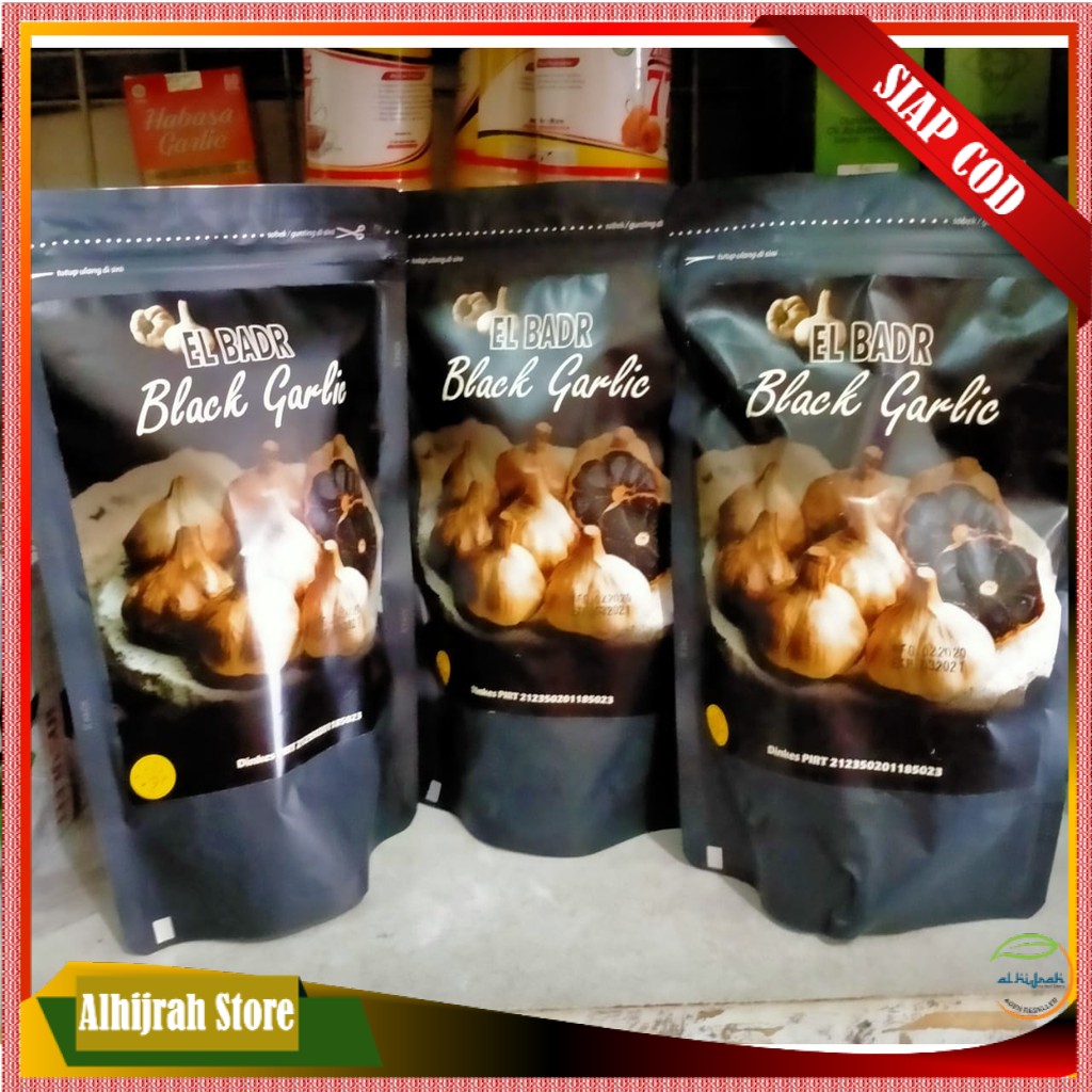 

El Badr Black Garlic Bawang Putih Hitam Non Alkohol 100gr kualitas Premium Asli