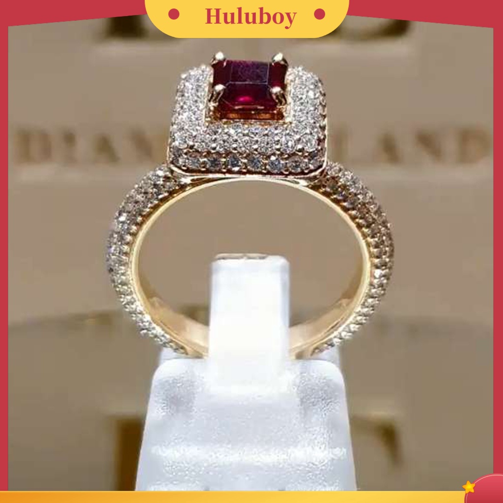 Hu Hu Hu Hu Hu Alat Bantu Pasang Kacamata♡ Cincin Wanita Hias Berlian Imitasi Untuk Hadiah Pernikahan