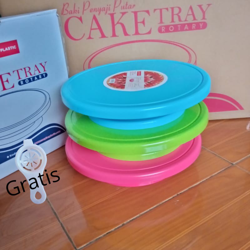 MEJA PUTAR cake tray temat dekorasi kue